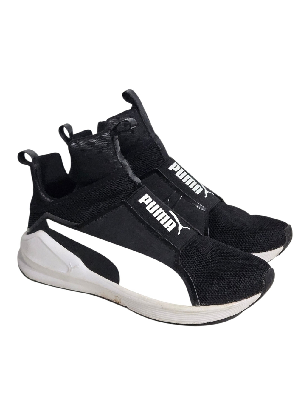 Puma Fierce Core Slip-On Training Sneakers Black White Women's Size 7